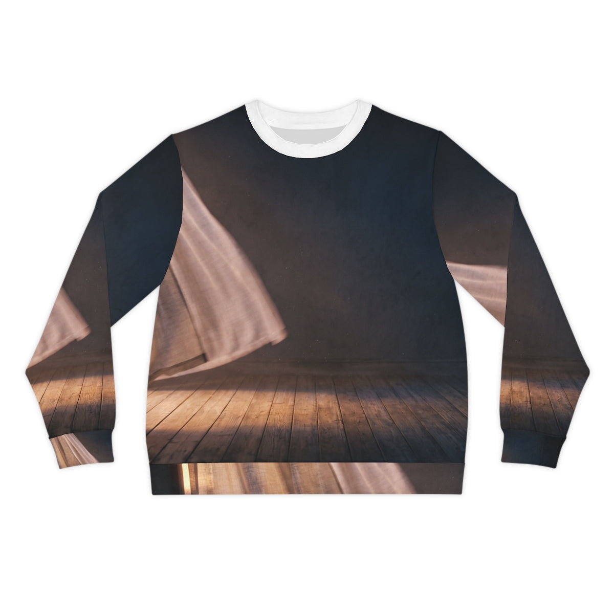 Men's Lightweight Sweatshirt - Cinematic Golden Hour Windy...