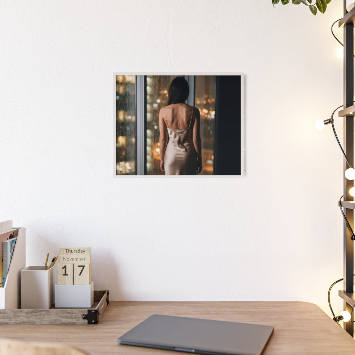 Framed Poster - Cinematic Window View