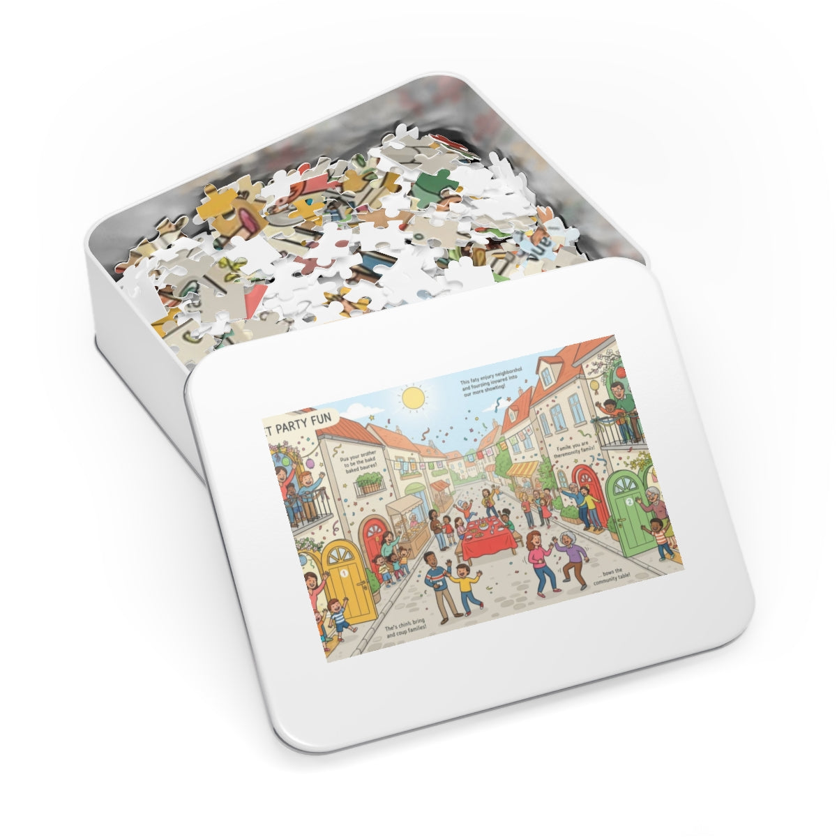Jigsaw Puzzle with Tin - Street Party Fun Storybook... |...