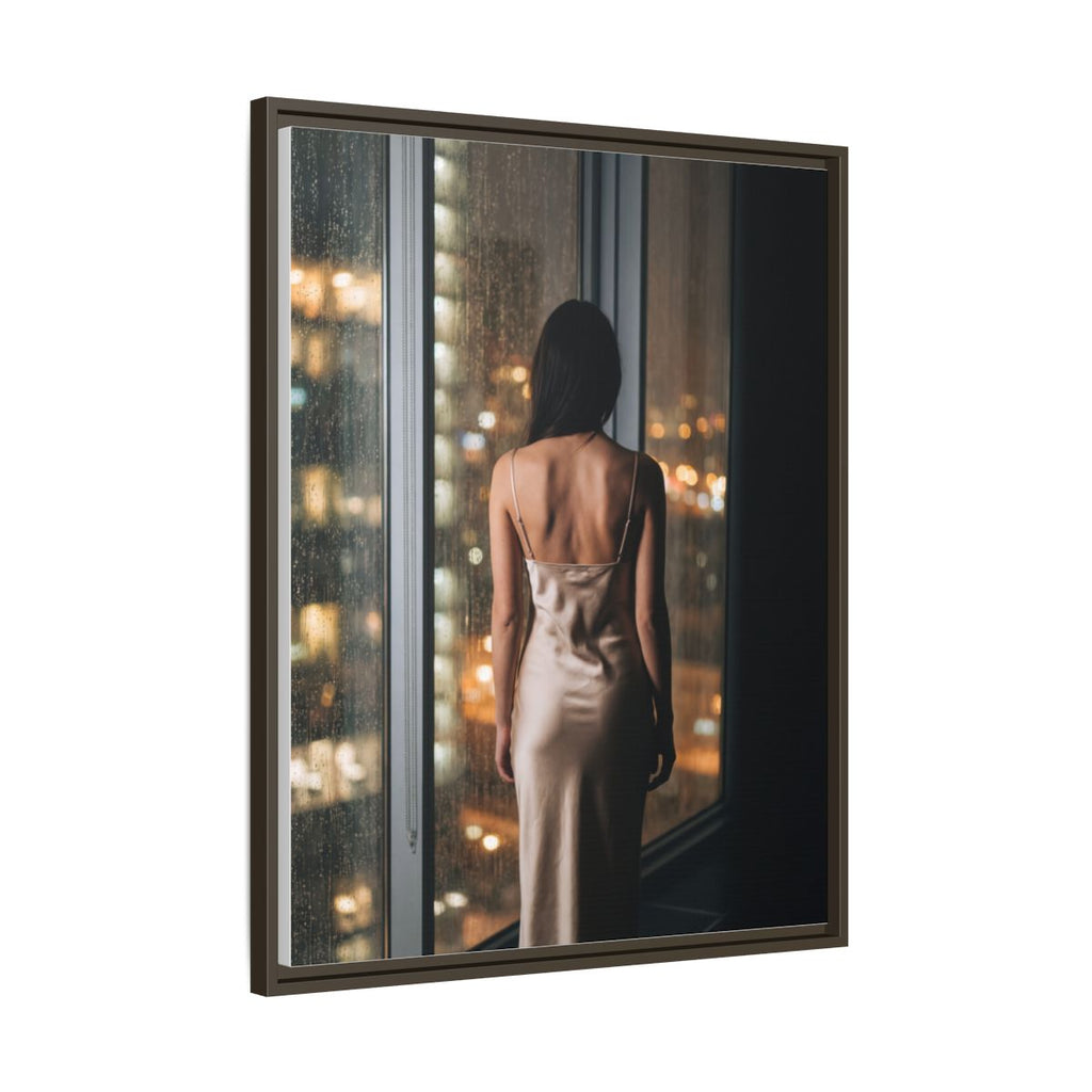 Framed Matte Canvas - Cinematic Nights — Espresso / 1.25"