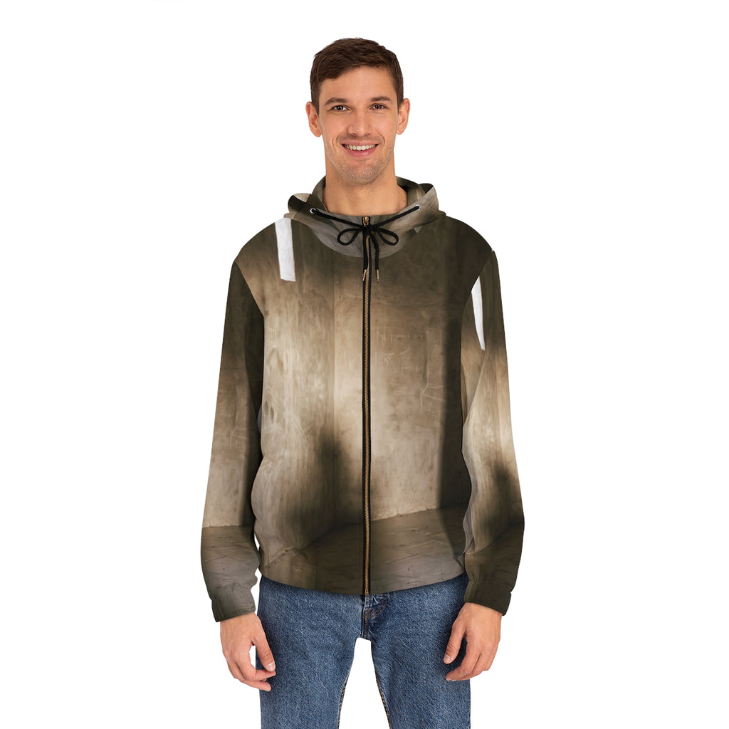Men's Full-Zip Hoodie - Shadows of the Citadel moody... |...