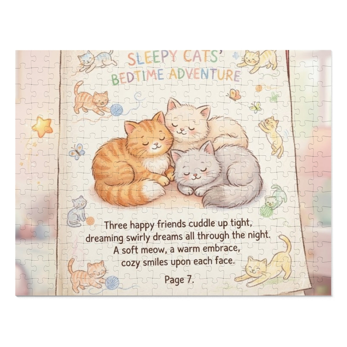 Jigsaw Puzzle with Tin - Sleepy Cats Tale (30, 110, 252... |...