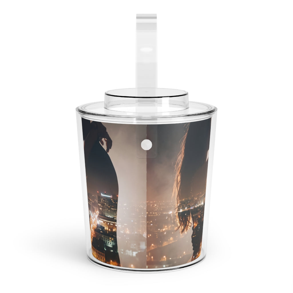 Ice Bucket with Tongs - Midnight City Glow | Echovira...