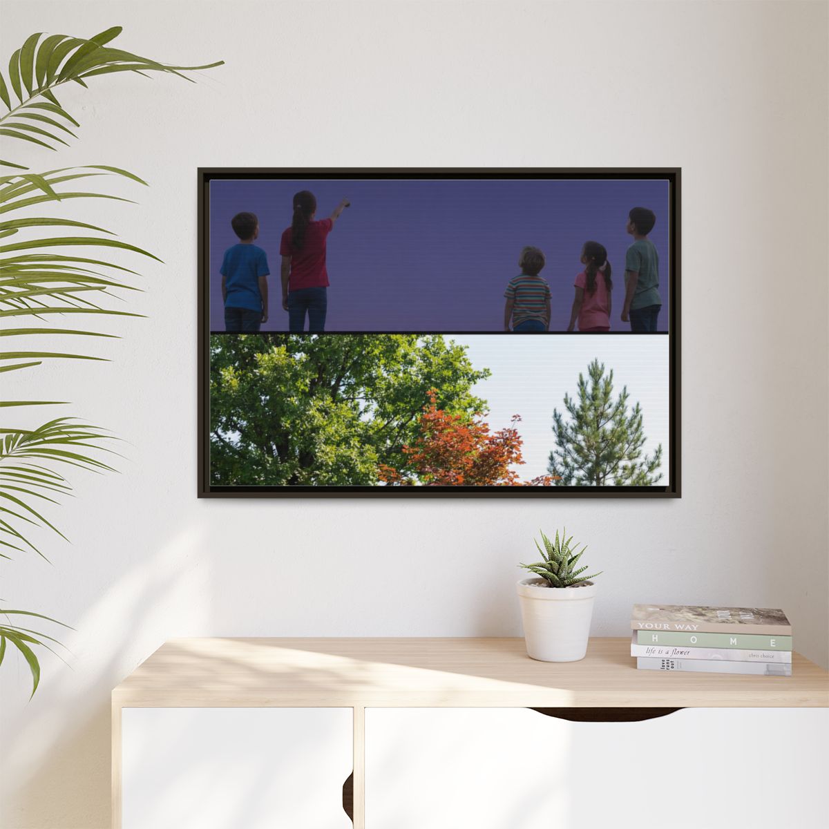 Matte Canvas, Framed - Stardust & Forest Discovery —... |...