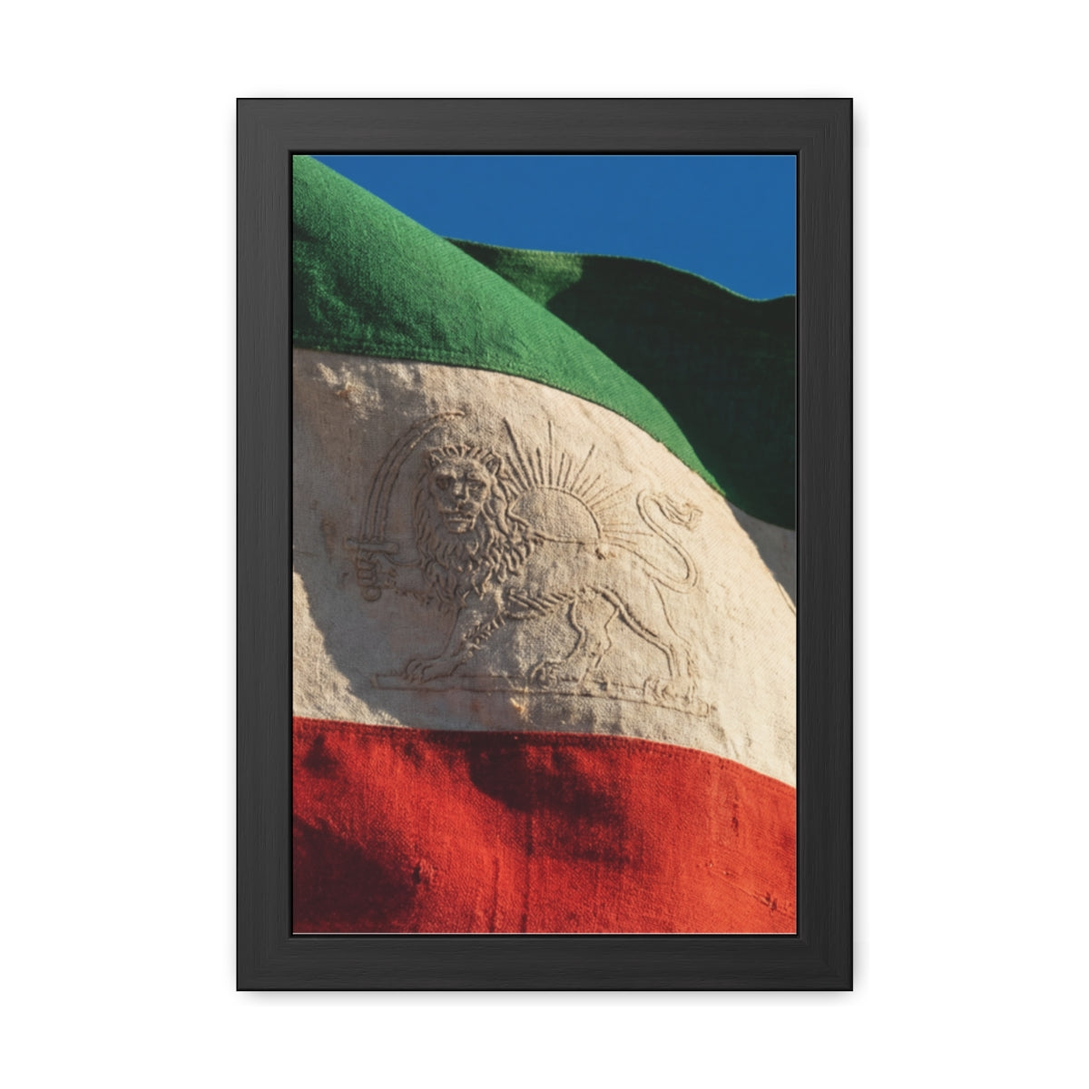Framed Wall Art - Heritage Flag — Portrait