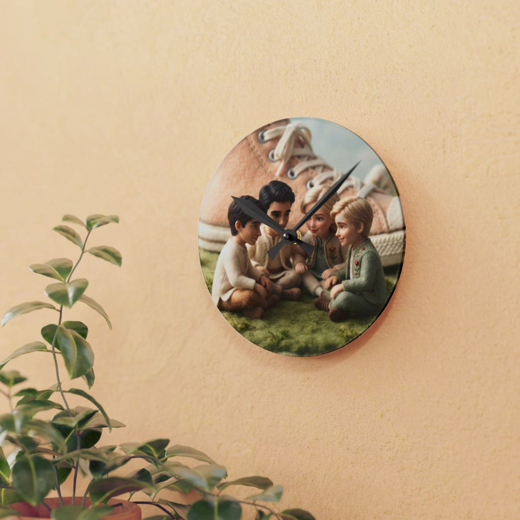 Acrylic Wall Clock - Kindness Path Time | Echovira Gallery