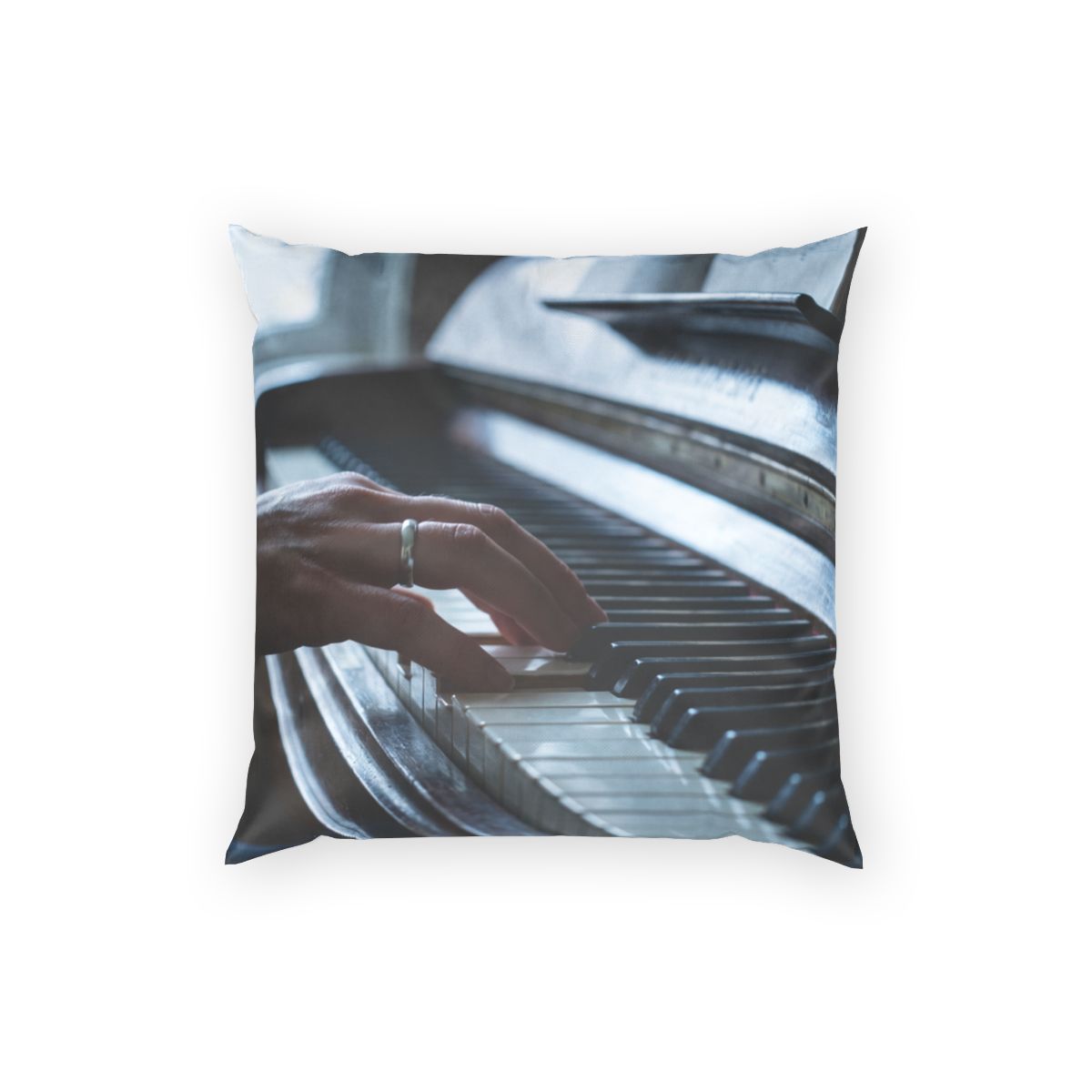 Poly Velvet Pillow - Pianist Nocturne | Echovira Gallery