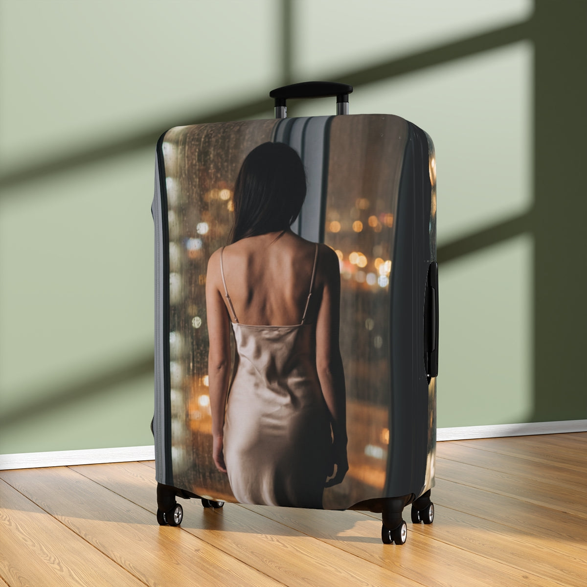 Luggage Cover - City Lights Glow