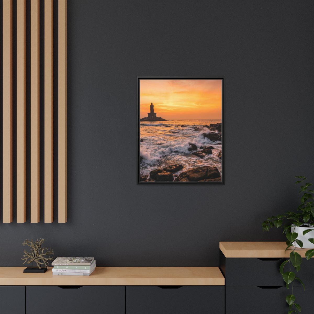Framed Matte Canvas - Majestic Golden Coast