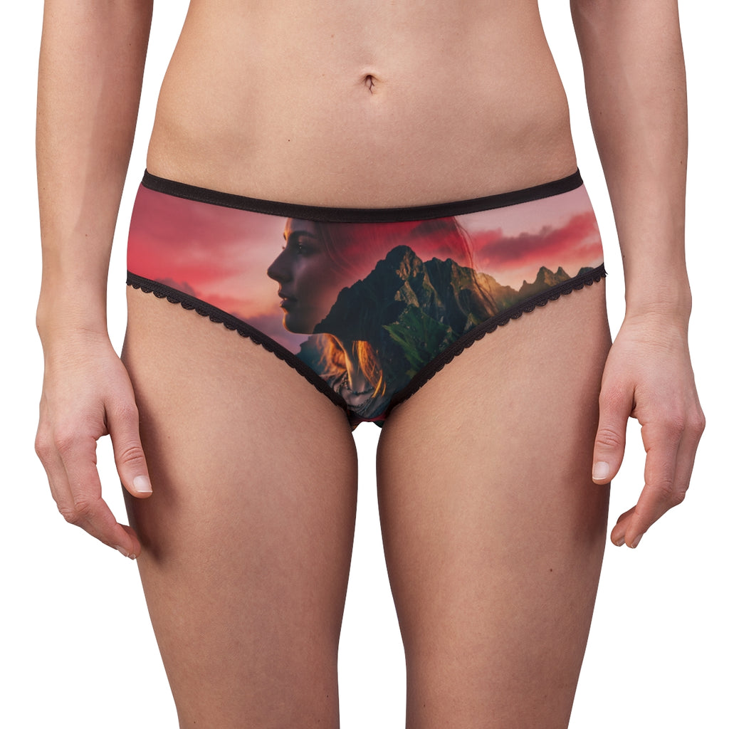 Women's Briefs with Alpine Mountain Art