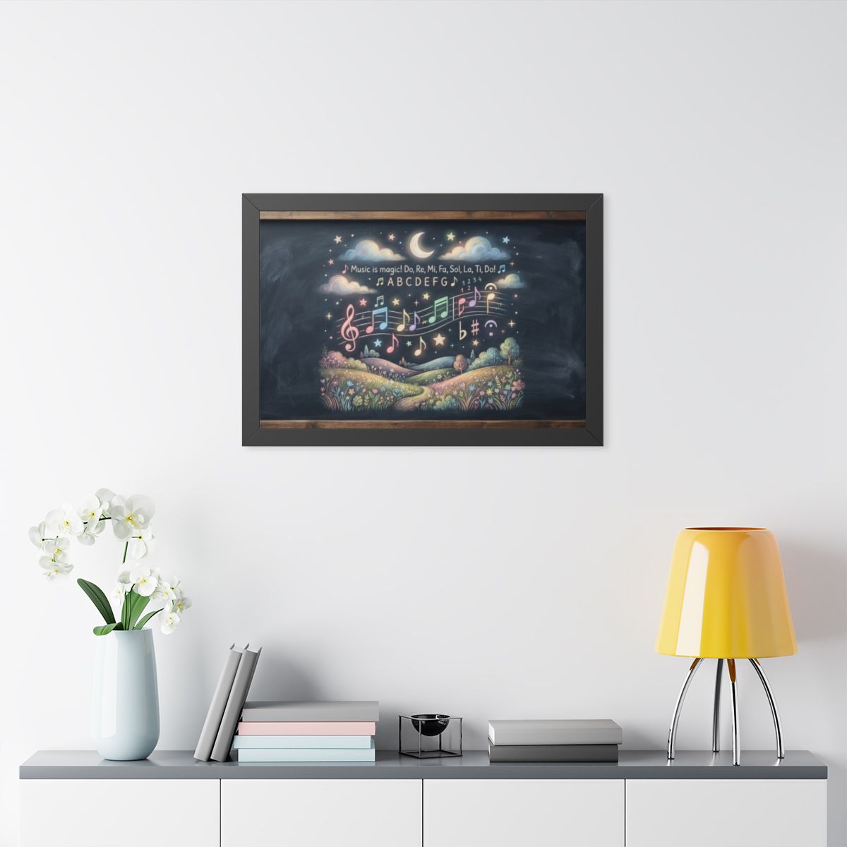 Framed Horizontal Poster - Melody Meadows — Black (14×11......