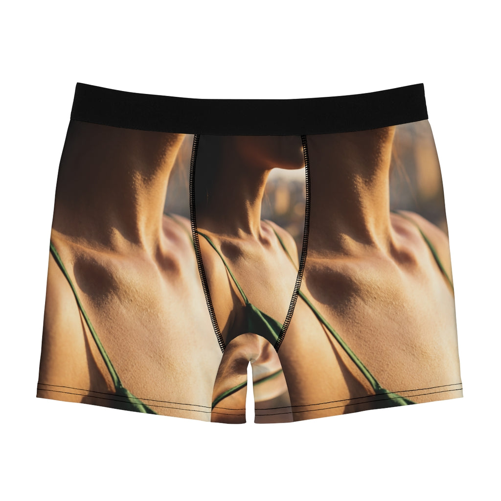 Men's Boxer Briefs - Golden Hour - Sunkissed Emerald Glow |...
