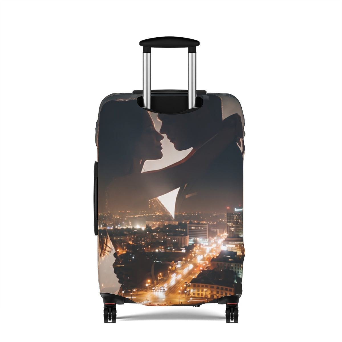 Luggage Cover - Metropolitan Love Travel | Echovira Gallery