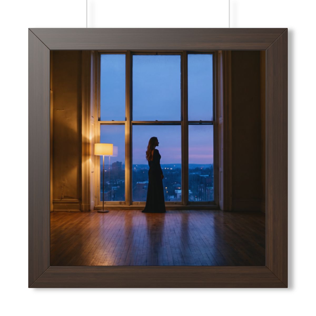 Framed Vertical Poster - Twilight Solitude — Walnut (11×14...