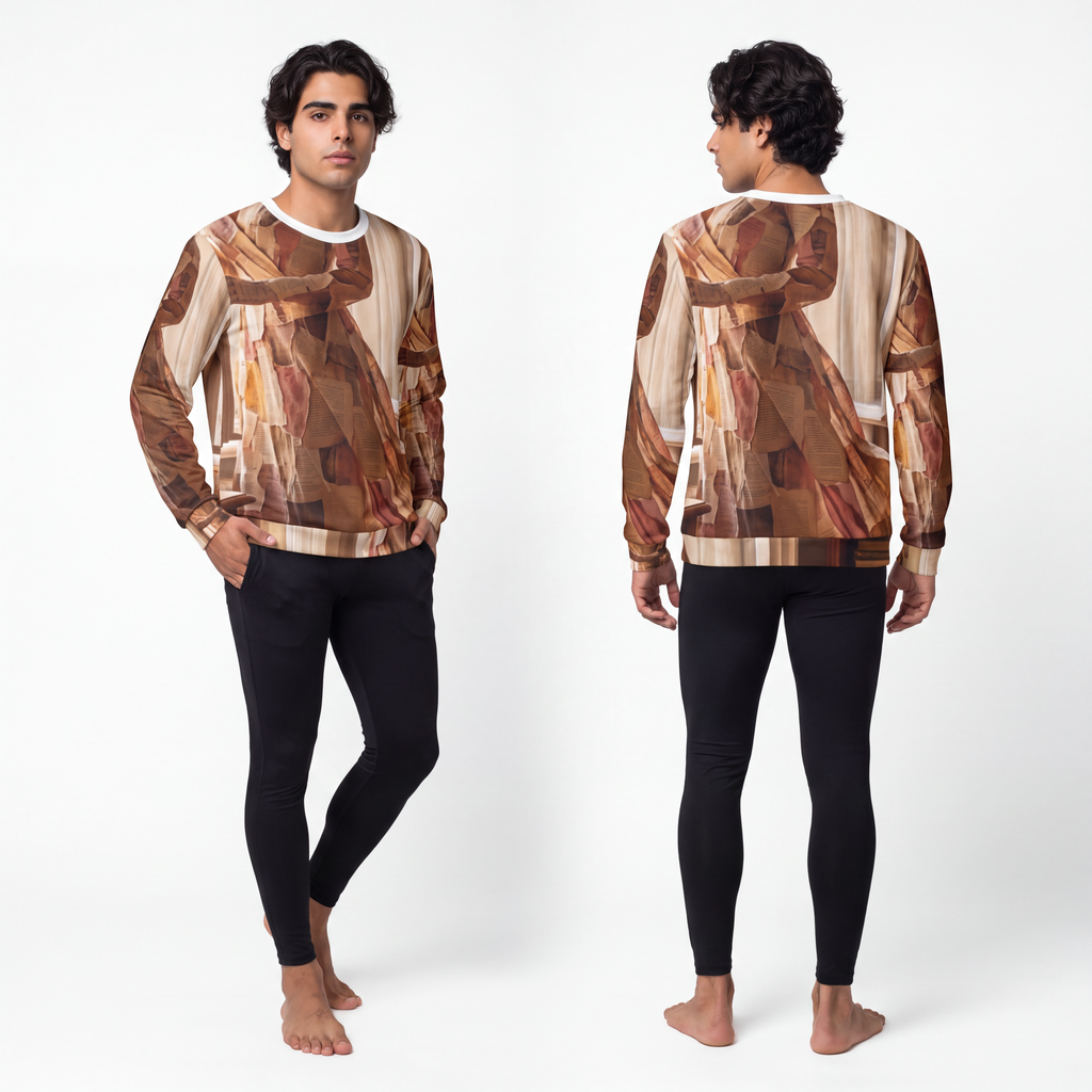 Men's Lightweight Sweatshirt - Paper Dreams | Echovira...