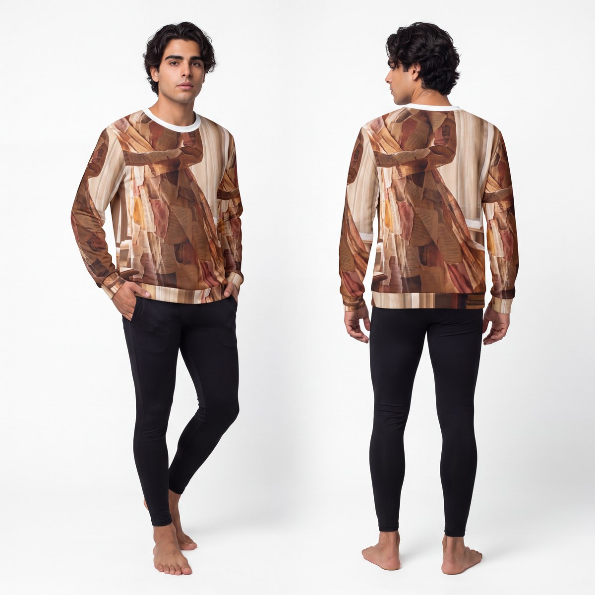 Men's Lightweight Sweatshirt - Paper Dreams | Echovira...