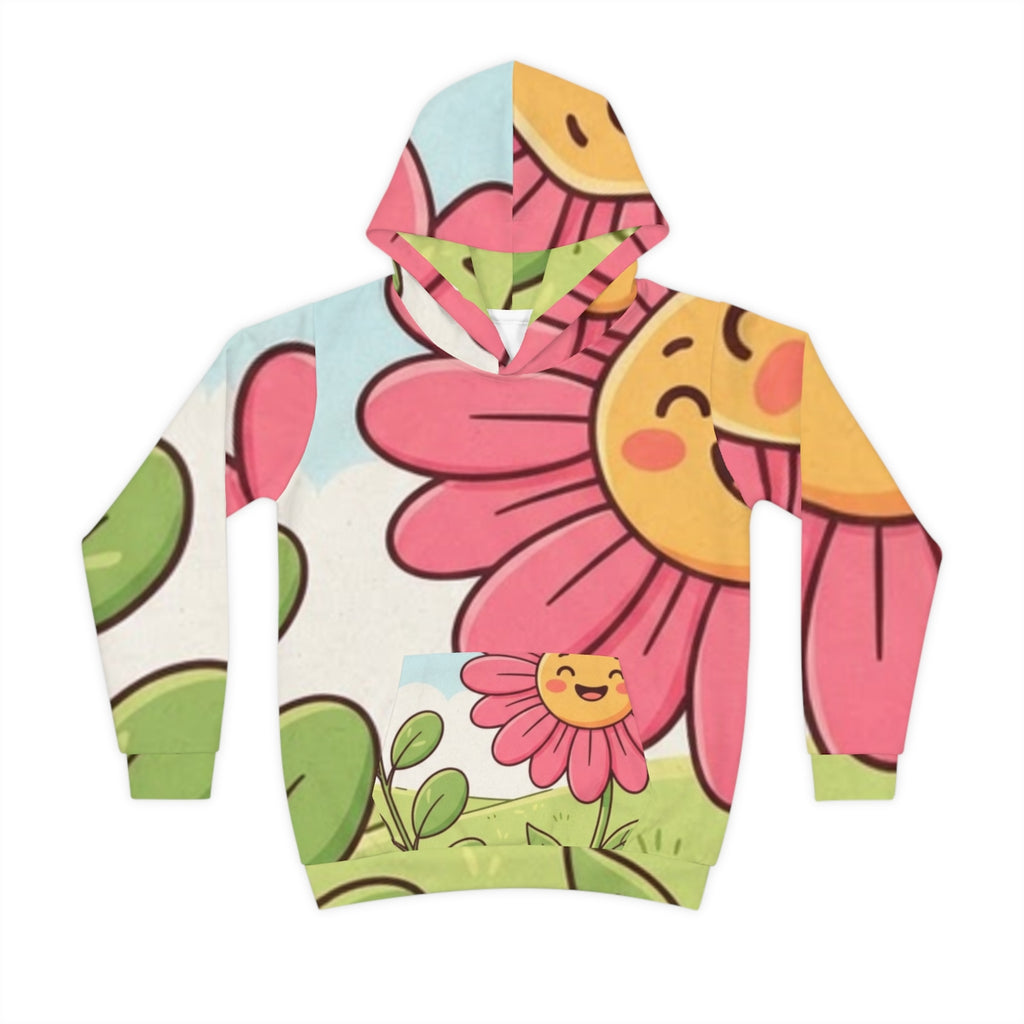 Children's Hoodie - Sunny Daisy Meadow | Echovira Gallery