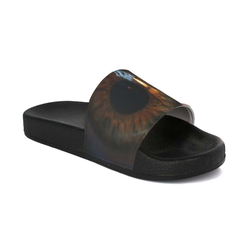 Men's Slide Sandals - Amber Iris Reflection Fine Art Print |...