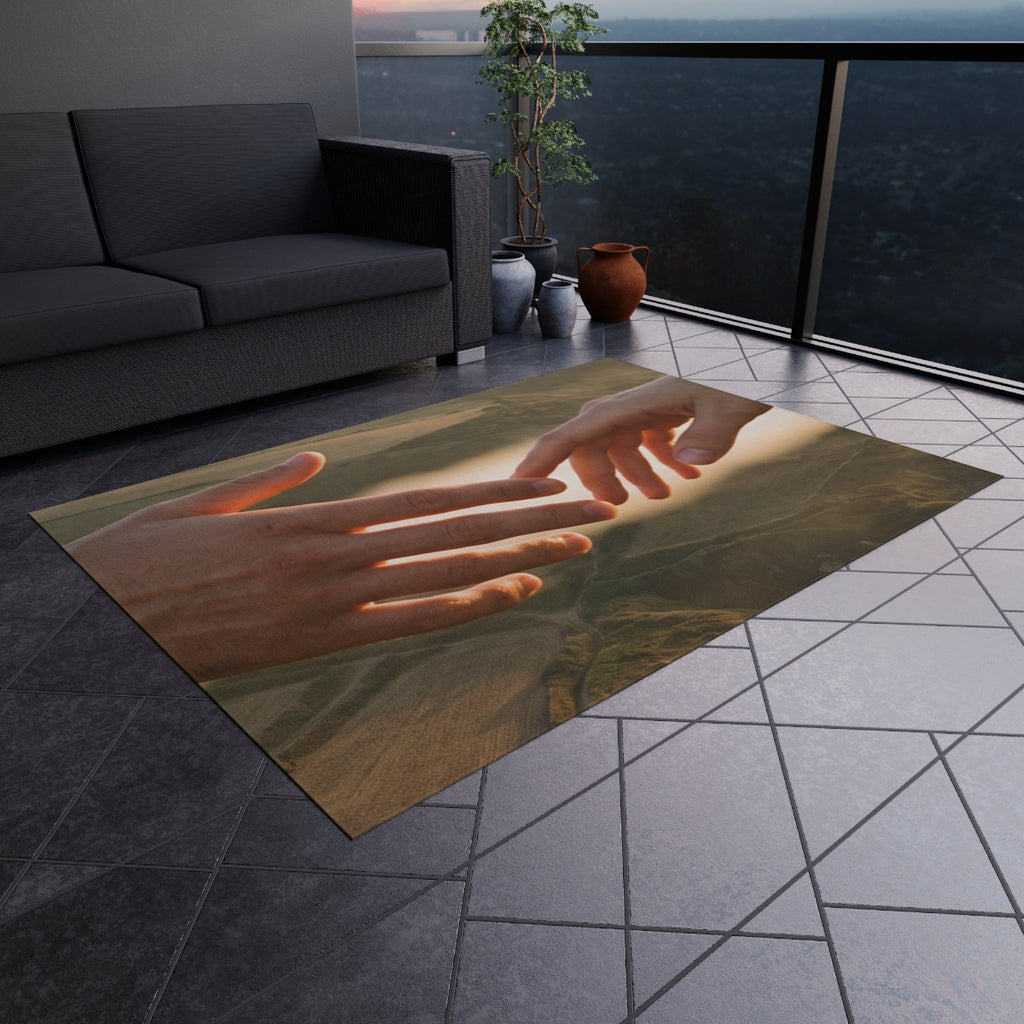 Outdoor Rug - The Infinite Touch | Ethereal Coastal Art |...