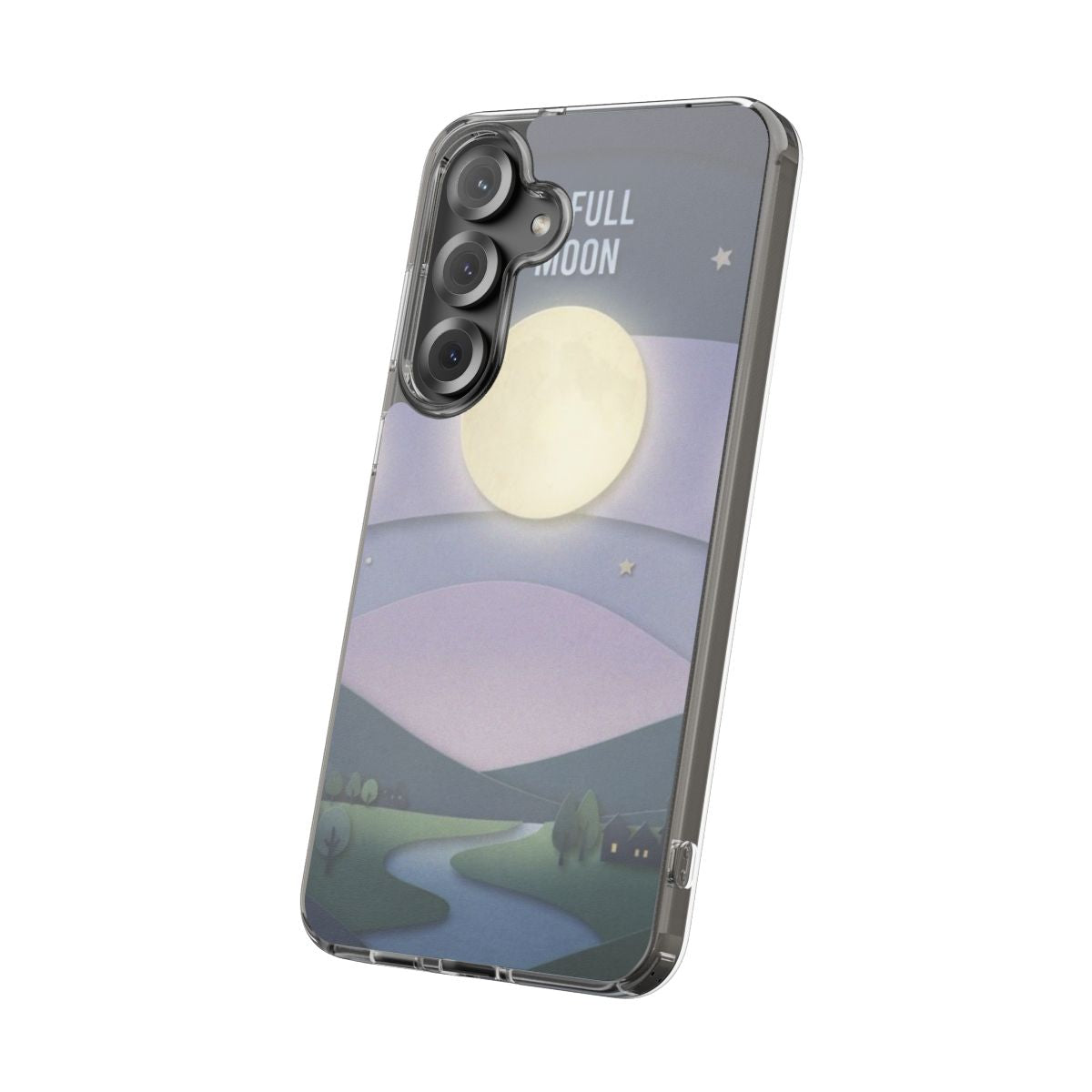 Clear Impact-Resistant Case - Moon | Echovira Gallery
