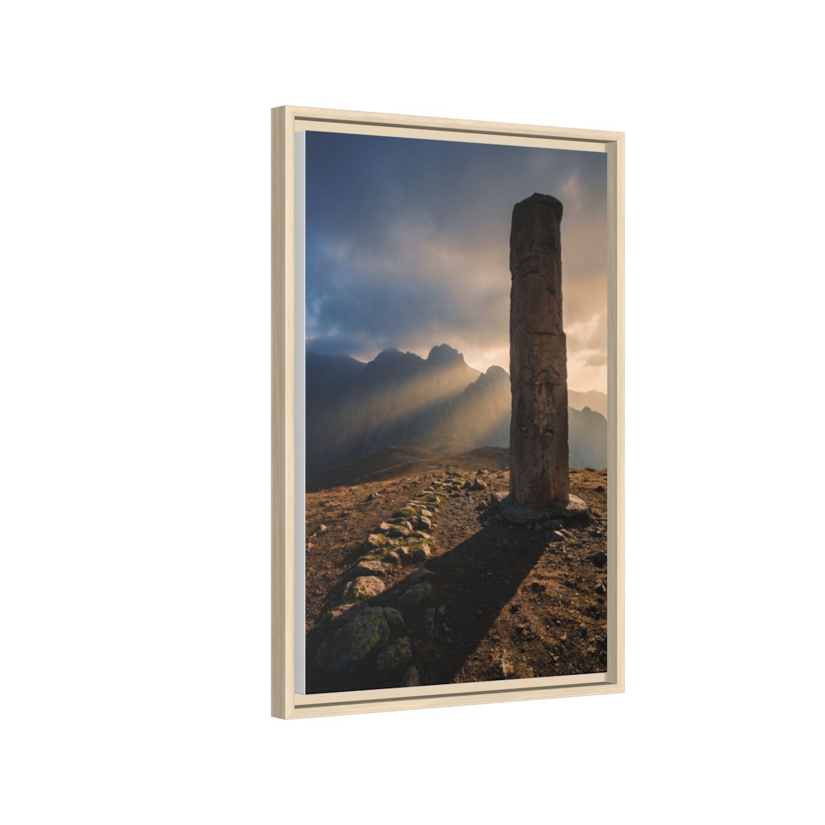 Framed Matte Canvas - Sun Peak