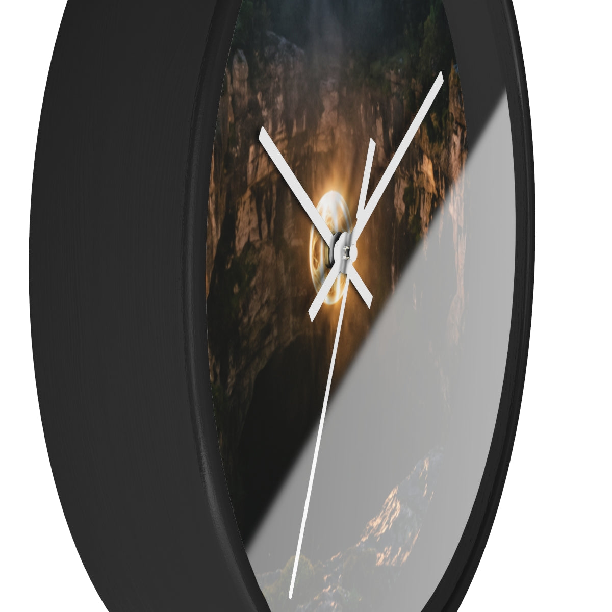 Wall Clock - Luminous Void Timepiece | Echovira Gallery