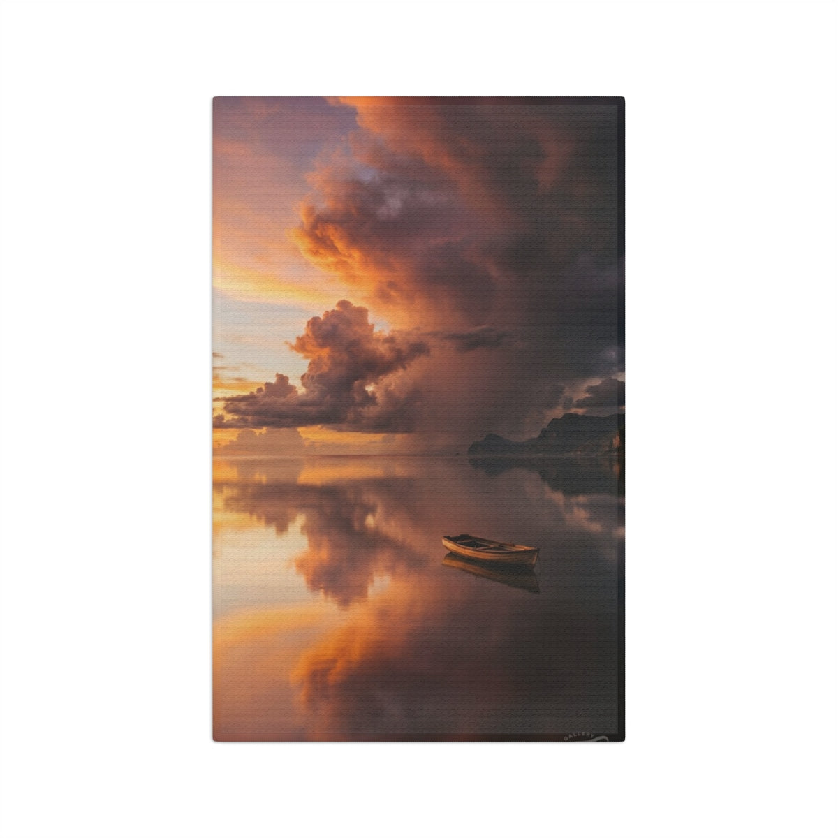 Microfiber Tea Towel - Sunset Reflection | Echovira Gallery