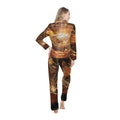 Women's Satin Pajamas - Fractured Glow | Echovira Gallery