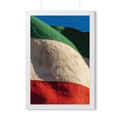 Framed Vertical Poster - Vintage Persian Lion and Sun Flag...