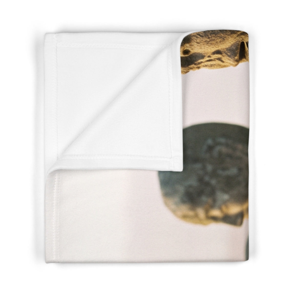 Zen Mountain Statues Fleece Baby Blanket