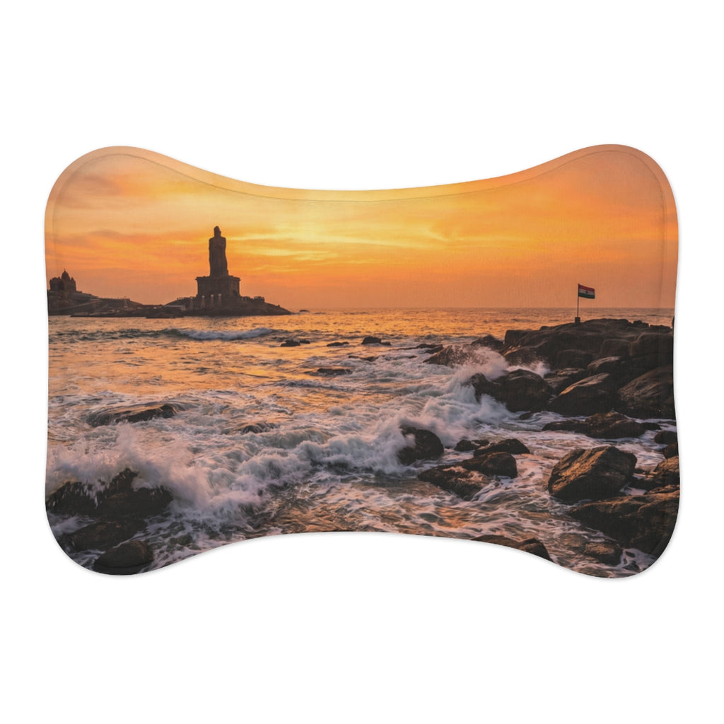 Pet Feeding Mat - Golden Hour Tides