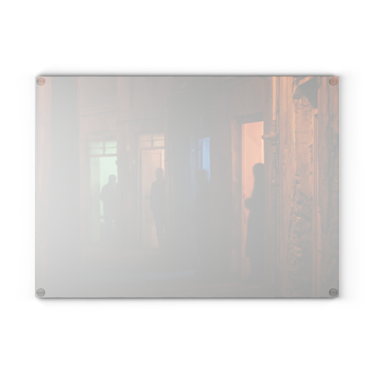 Glass Cutting Board - Shadowed Alleyway Mystery Art Print |...