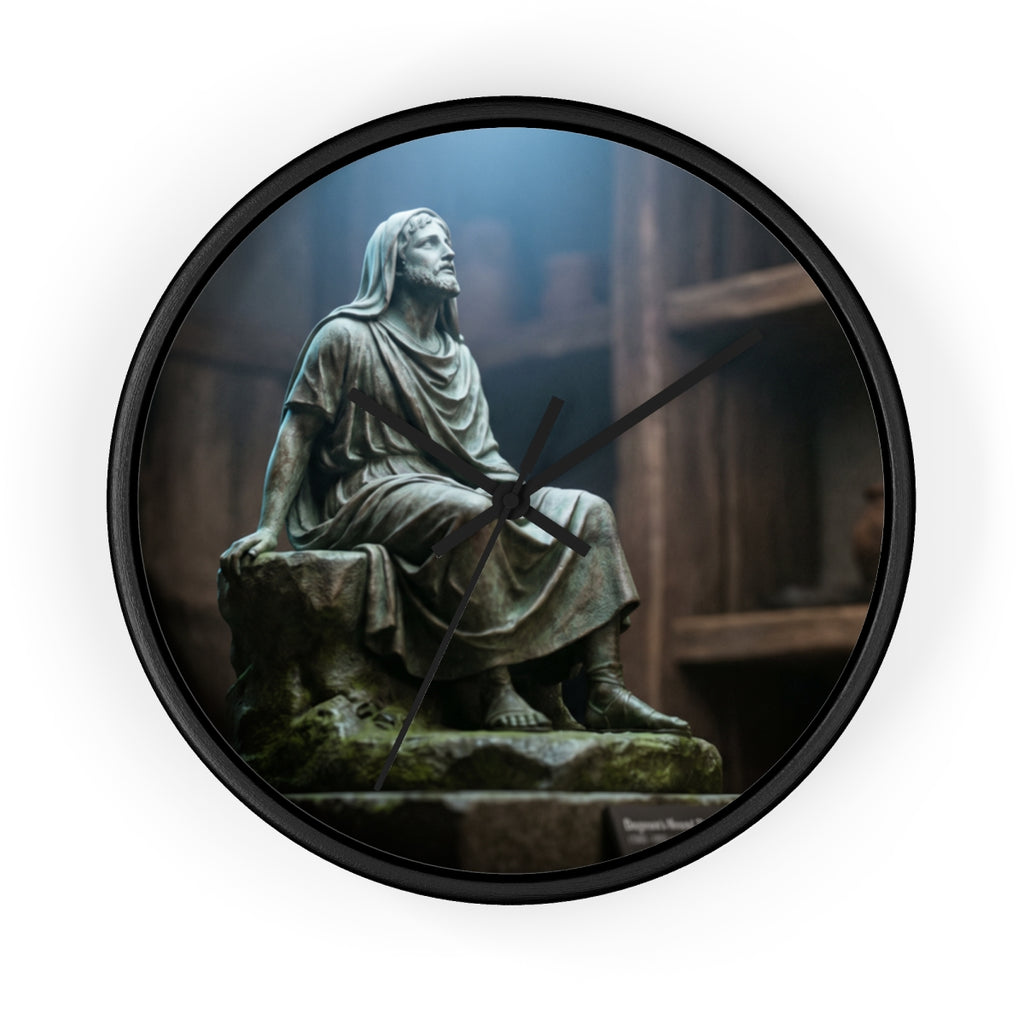 Wall Clock - Classical Bronze Sage Sanctuary | Echovira...