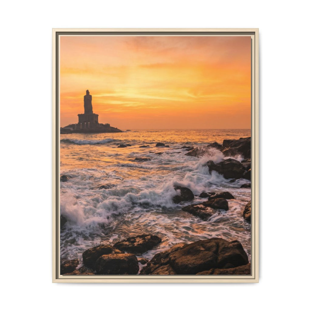 Framed Matte Canvas - Majestic Golden Coast