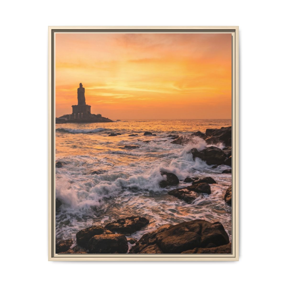 Framed Matte Canvas - Majestic Golden Coast