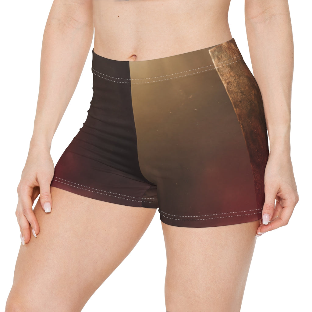 Women's Shorts - Cosmic Monolith Casual | Echovira Gallery