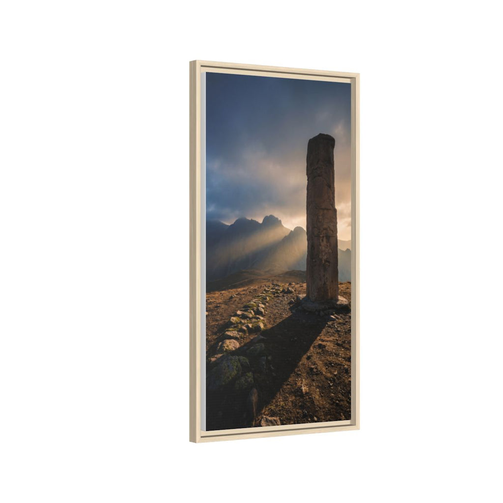 Framed Matte Canvas - Sun Peak