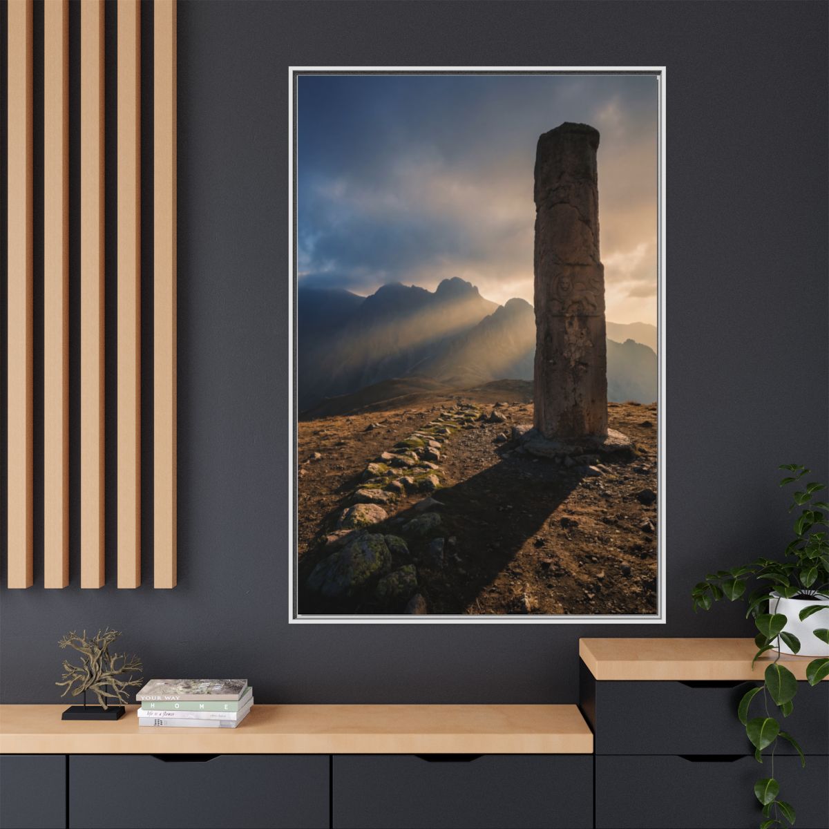 Framed Matte Canvas - Sun Peak