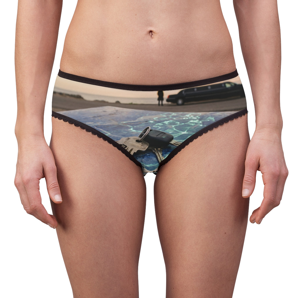 Women's Briefs - Blue Marble Shoreline | Echovira Gallery