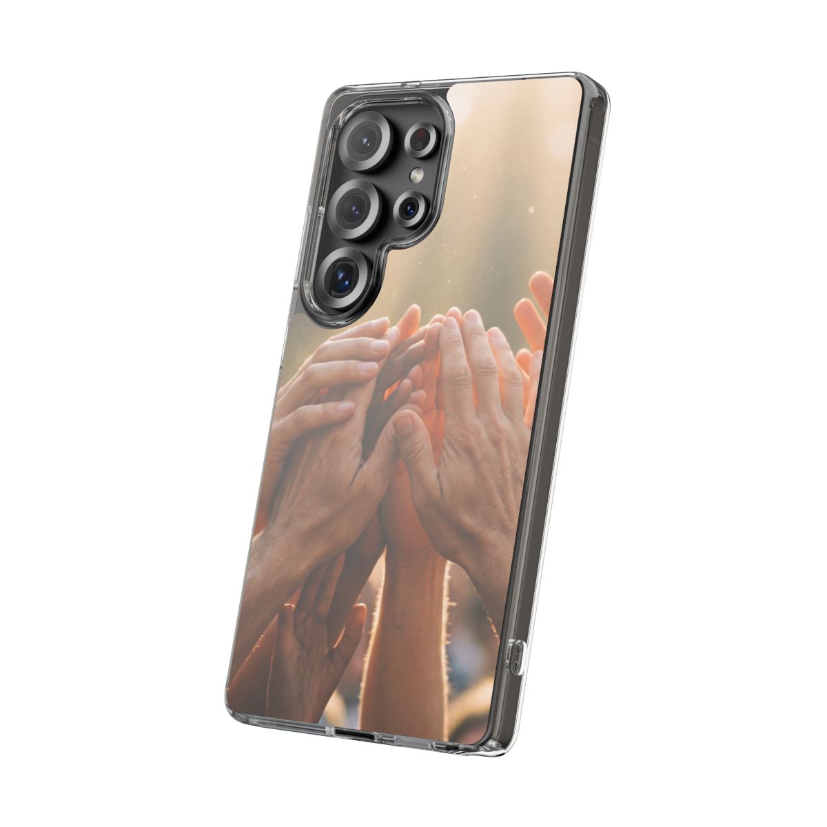 Clear Impact-Resistant Cases - Golden Rays of Unity Wall Art...