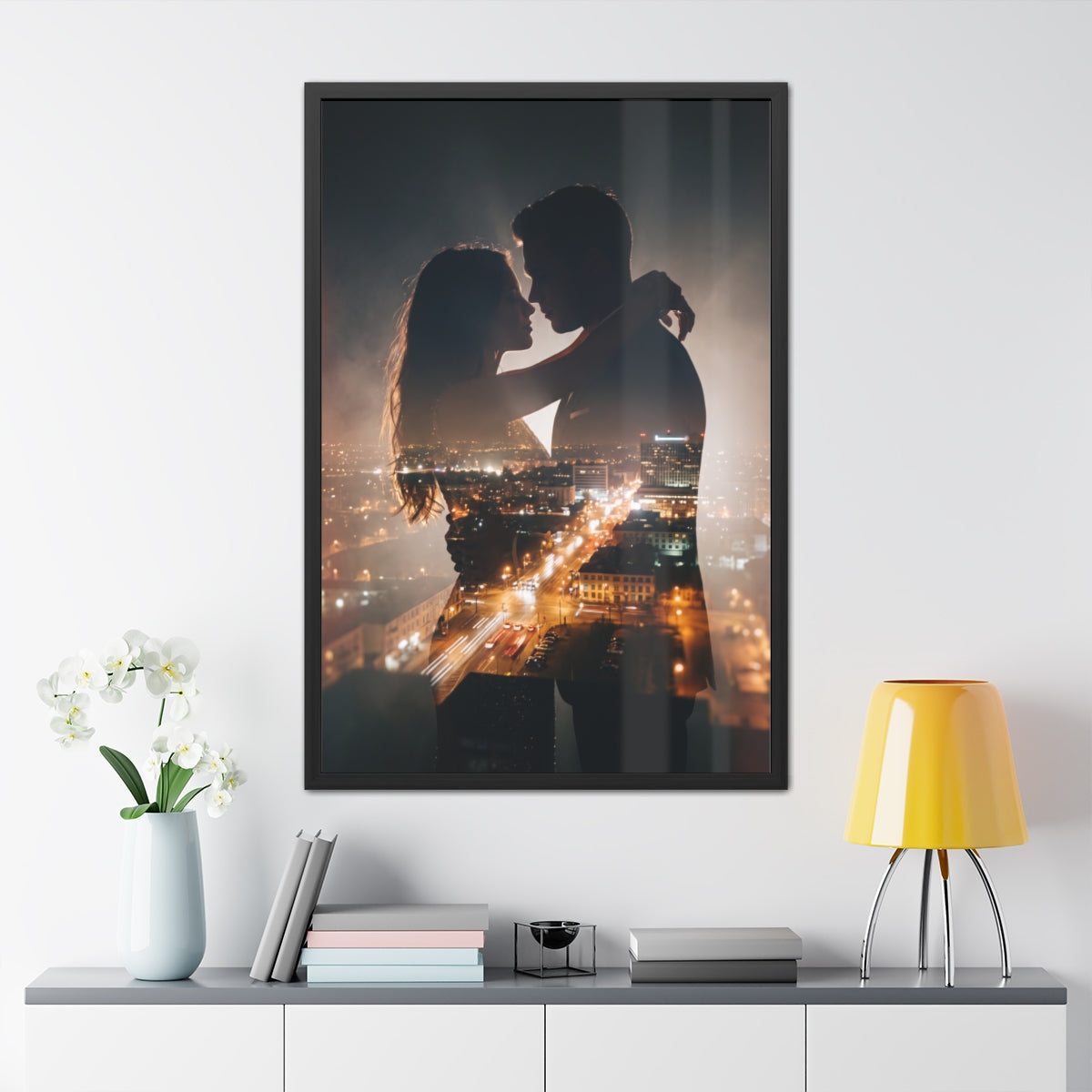 Framed Poster - Metropolitan Lovers Skyline (8×12, 9×11... |...