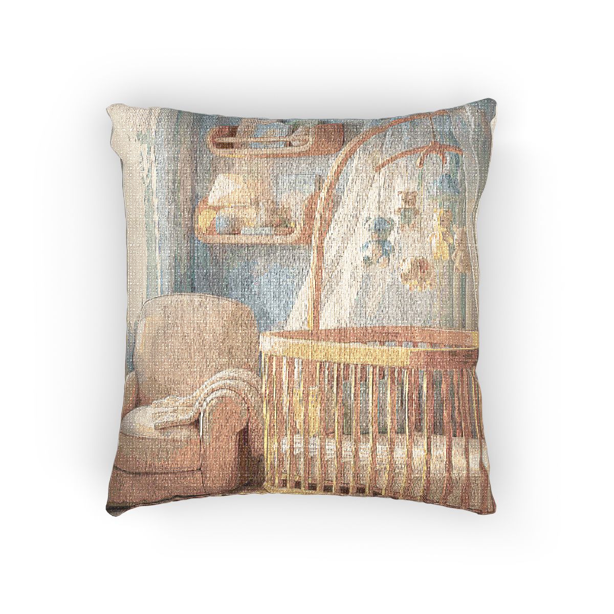 Pastel Dream Woven Pillow - Gentle Accent