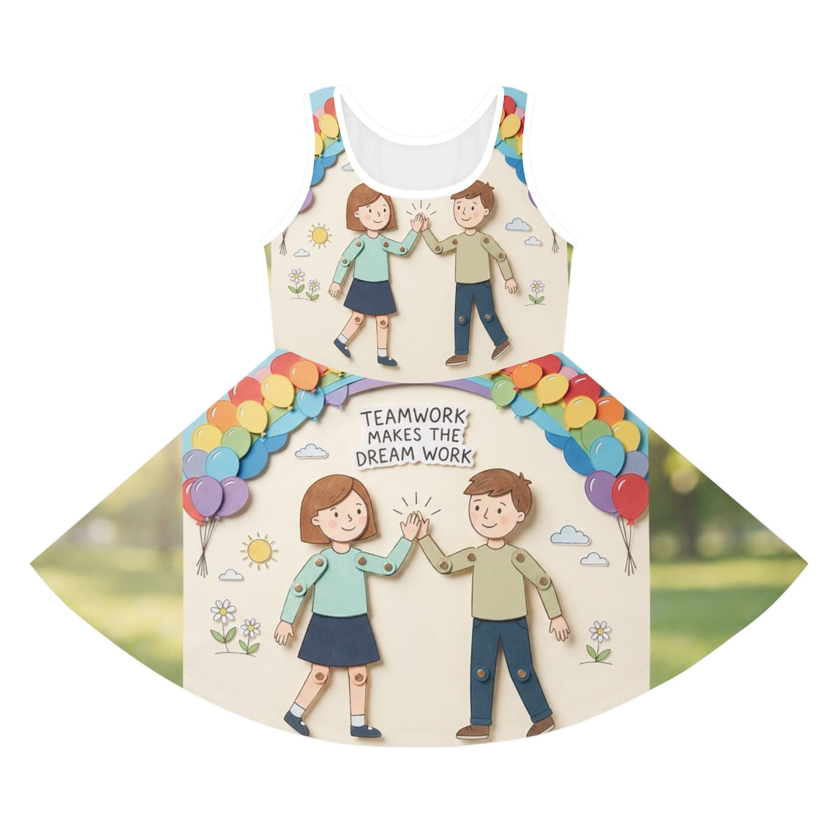 Girls' Sleeveless Sundress - Sunny Teamwork | Echovira...