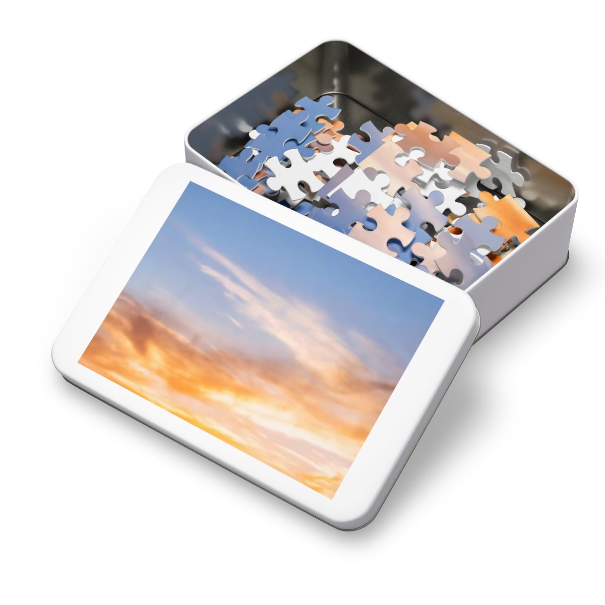 Jigsaw Puzzle with Tin - Sunset Ridge (30, 110, 252, 500......