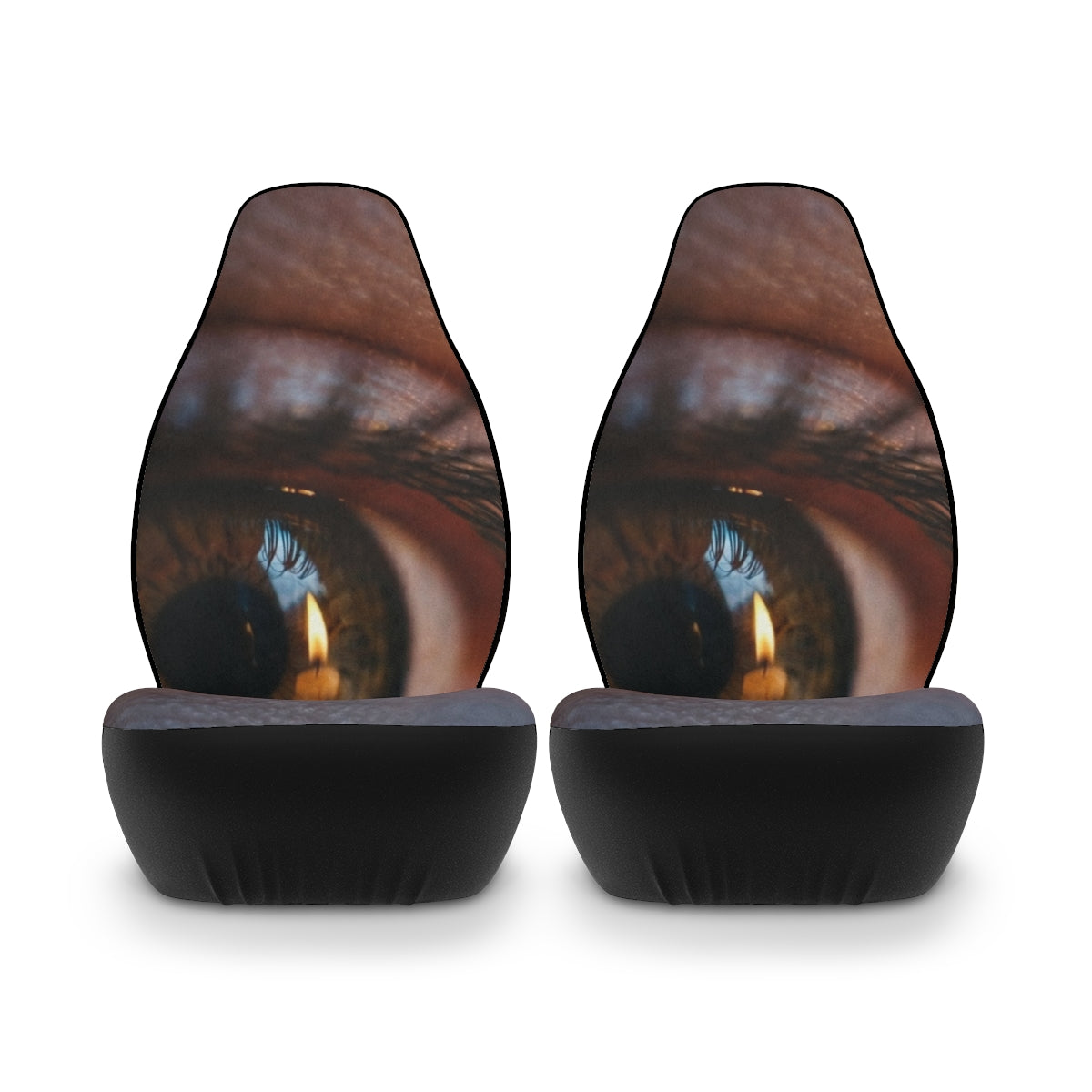 Polyester Car Seat Covers - Amber Iris Reflection Fine Art...