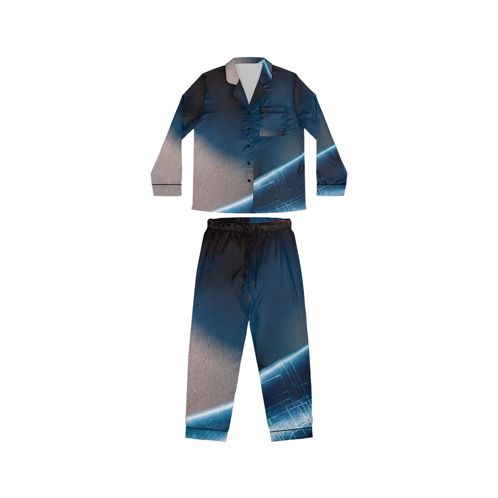 Blueprint Silhouette Women's Satin Pajamas