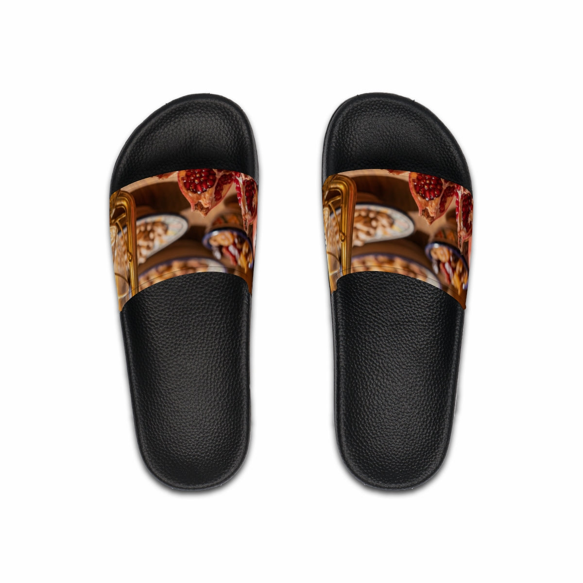 Men's Slide Sandals - Amber Feast Glow | Echovira Gallery