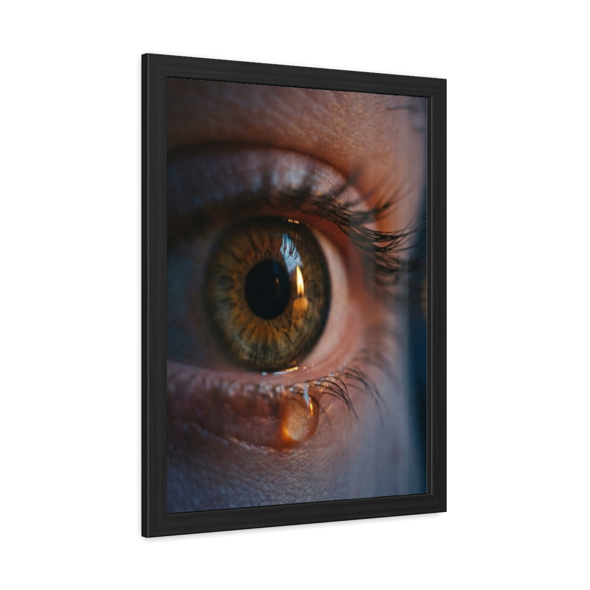 Framed Poster - Ethereal Gaze — Portrait