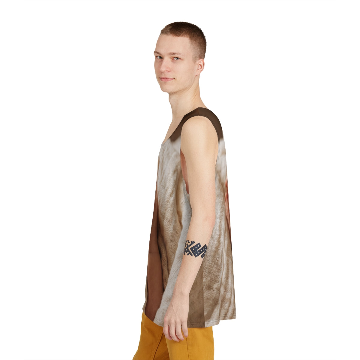Men's Tank - Tender Newborn Hand in Soft Muslin Blanket |...