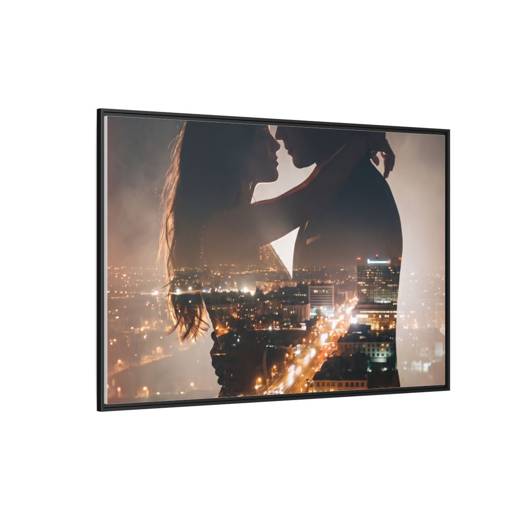 Framed Matte Canvas - Metropolitan Lovers Glow (10×8, 12×9...